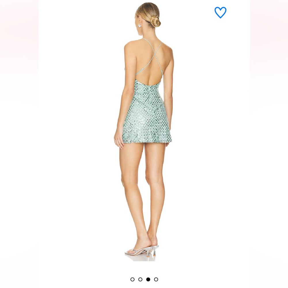 Superdown Mint Sequin Mini Dress - image 2